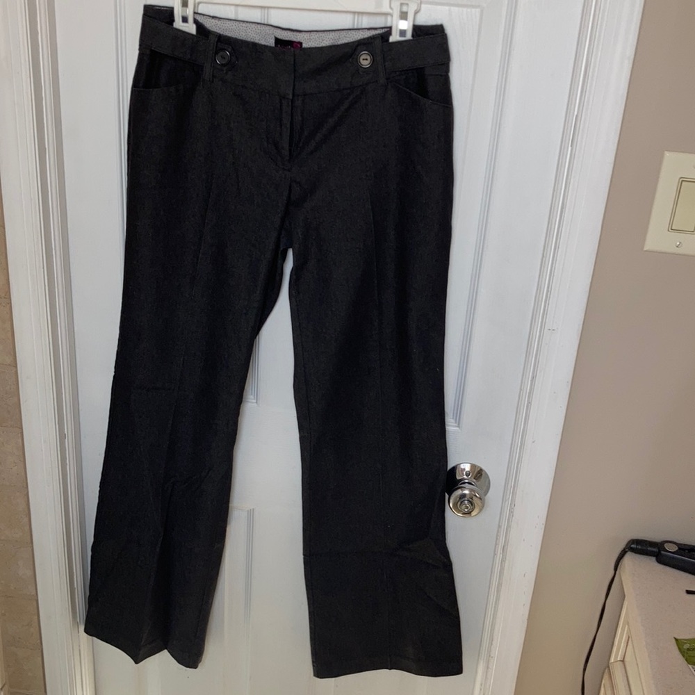 Flirtatious Gray Work Pants